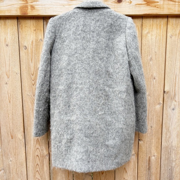 Sezane x Madewell Octave Wool Blend Longline Double Breasted Blazer Coat Small - Picture 5 of 17